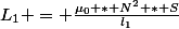 L_1 = \frac{\mu_0 * N^2 * S}{l_1}