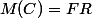 M(C)=FR