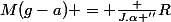 M(g-a) = \frac {J.\alpha ''}{R}