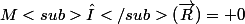 M<sub>Δ</sub>(\vec{R})= 0
