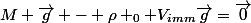 M \vec{g} - \rho _0 V_{imm}\vec{g}=\vec{0}