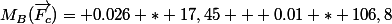 M_B(\vec{F_c})= 0.026 * 17,45 + 0.01 * 106,8