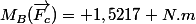 M_B(\vec{F_c})= 1,5217 N.m
