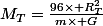 M_T=\frac{96\times R_T^2}{m\times G}