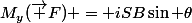 M_y(\vec F) = iSB\sin \theta