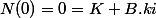 N(0)=0=K+B.ki