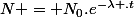 N = N_0.e^{-\lambda .t}