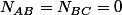 N_{AB}=N_{BC}=0