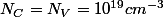 N_{C}=N_{V}=10^{19}cm^{-3}