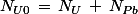 N_{U0}\,=\,N_U\,+\,N_{Pb}