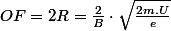 OF=2R=\frac{2}{B}\cdot\sqrt{\frac{2m.U}{e}}