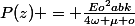 P(z) = \frac{Eo^{2}abk}{4\omega \mu o}