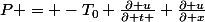 P = -T_0 \frac{\partial u}{\partial t } \frac{\partial u}{\partial x}