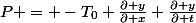 P = -T_0 \frac{\partial y}{\partial x} \frac{\partial y}{\partial t}
