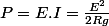 P=E.I=\frac{E^{2}}{2Rg}