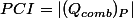 PCI=|(Q_{comb})_{P}|