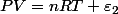 PV=nRT+\varepsilon_{2}