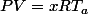 PV=xRT_{a}