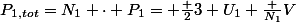 P_{1,tot}=N_1 \cdot P_1= \frac 23 U_1 \frac {N_1}{V}