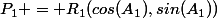 P_{1} = R_{1}(cos(A_{1}),sin(A_{1}))