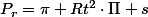 P_{r}=\pi Rt^{2}\cdot\Pi s