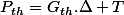 P_{th}=G_{th}.\Delta T