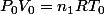 P_0V_0=n_1RT_0