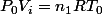 P_0V_i=n_1RT_0