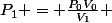 P_1 = \frac{P_0V_0}{V_1} 