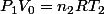 P_1V_0=n_2RT_2