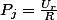 P_j=\frac{U_r}{R}