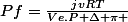 Pf=\frac{jvRT}{Ve.P+\Delta \pi }