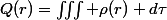 Q(r)=\iiint \rho(r) d\tau