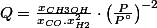 Q=\frac{x_{CH3OH}}{x_{CO}.x_{H2}^{2}}\cdot\left(\frac{P}{P\text{\textdegree}}\right)^{-2}