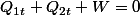 Q_{1t}+Q_{2t}+W=0