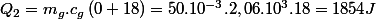 Q_{2}=m_{g}.c_{g}\left(0+18\right)=50.10^{-3}.2,06.10^{3}.18=1854J