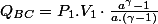 Q_{BC}=P_{1}.V_{1}\cdot\frac{a^{\gamma}-1}{a.\left(\gamma-1\right)}
