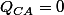 Q_{CA}=0