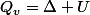 Q_{v}=\Delta U