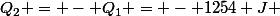 Q_2 = - Q_1 = - 1254 J 