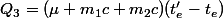 Q_3=(\mu+m_1c+m_2c)(t_e'-t_e)