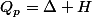 Q_p=\Delta H