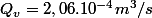 Q_v=2,06.10^{-4}m^3/s