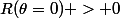 R(\theta=0) > 0