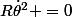 R\dot{\theta}^2 =0