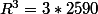 \large4\;\pi\;R^3=3*2590