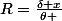 R=\frac{\delta x}{\theta }