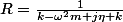 R=\frac{1}{k-\omega^2m+j\eta k}