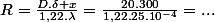R=\frac{D.\delta x}{1,22.\lambda}=\frac{20.300}{1,22.25.10^{-4}}=...