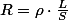 R=\rho\cdot\frac{L}{S}